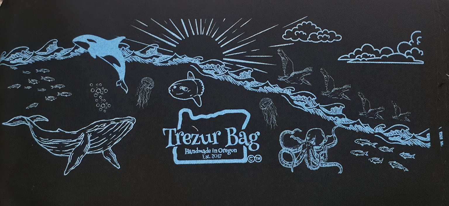 2026 Trezur Bag current ocean artwork